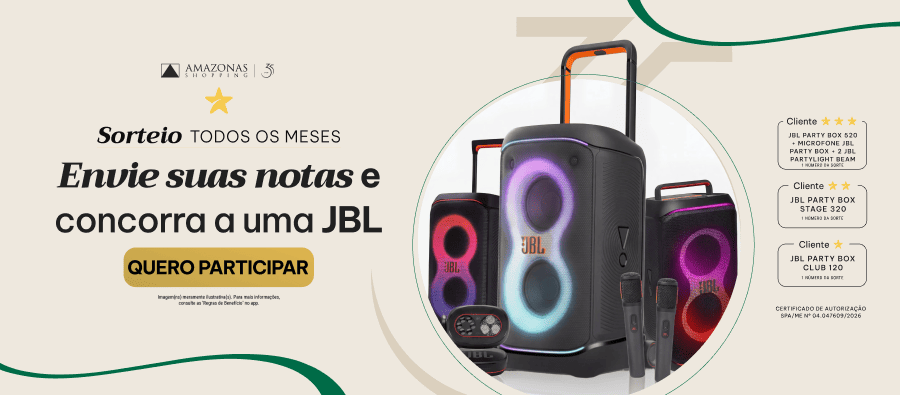 Quer concorrer a uma JBL e levar a festa pra casa?