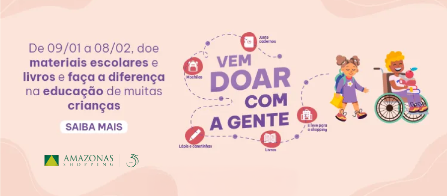 Doar material escolar é cuidar do futuro